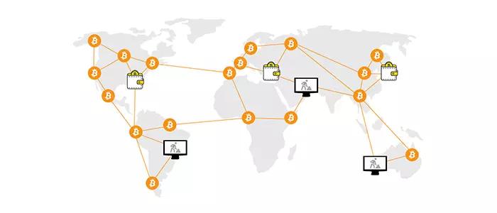 A close-up of a cryptocurrency miner examining a mining rig, highlighting the human element in the technology-driven industry.