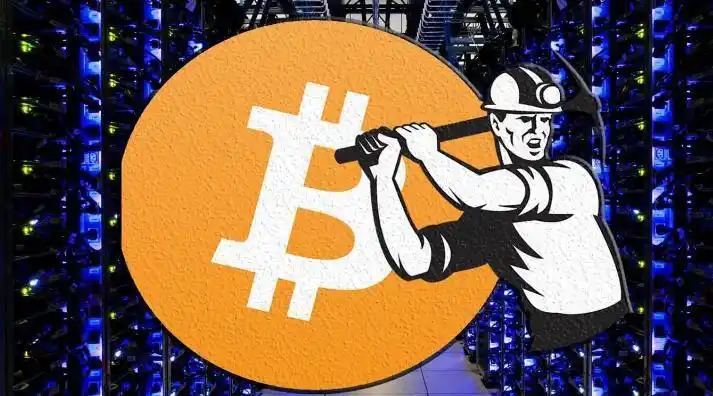 Modern mining farm with rows of energy-efficient miners